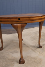 Load image into Gallery viewer, Oak Inlaid Occasional Table c.1900