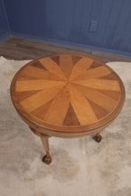 Load image into Gallery viewer, Oak Inlaid Occasional Table c.1900