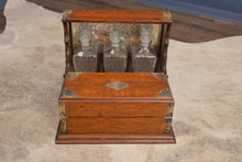 Load image into Gallery viewer, English Oak Tantalus dated 1884