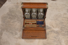 Load image into Gallery viewer, English Oak Tantalus dated 1884