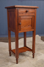 Load image into Gallery viewer, French Marble Top Pine Chevet c.1890