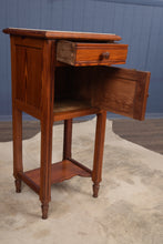 Load image into Gallery viewer, French Marble Top Pine Chevet c.1890