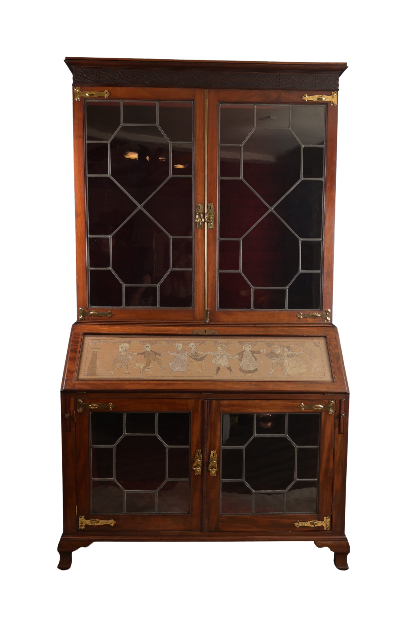 Superb Mahogany Bureau Bookcase c.1880