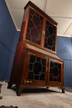 Load image into Gallery viewer, Superb Mahogany Bureau Bookcase c.1880