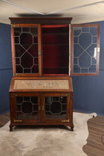 Load image into Gallery viewer, Superb Mahogany Bureau Bookcase c.1880