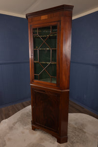 English Mahogany Corner Cabinet c.1830