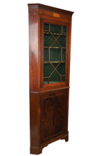 Load image into Gallery viewer, English Mahogany Corner Cabinet c.1830