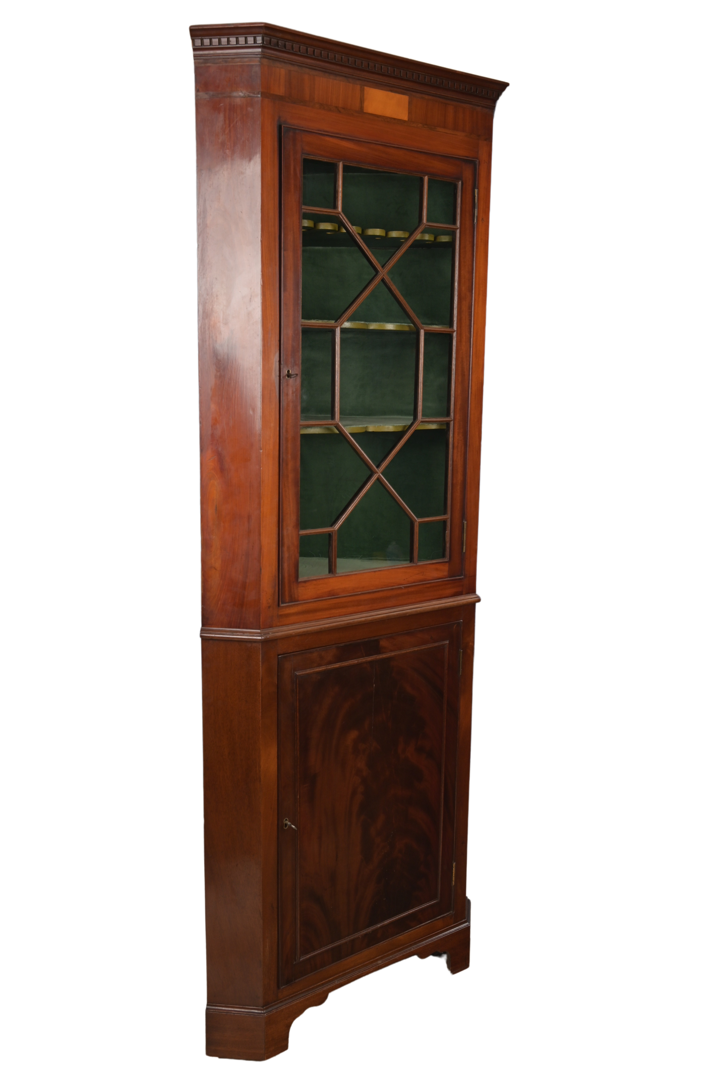 English Mahogany Corner Cabinet c.1830