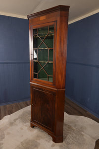 English Mahogany Corner Cabinet c.1830