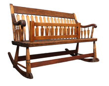 Load image into Gallery viewer, American Nanny Arrow Back Bench c.1900