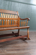 Load image into Gallery viewer, American Nanny Arrow Back Bench c.1900
