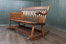 Load image into Gallery viewer, American Nanny Arrow Back Bench c.1900