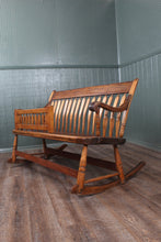 Load image into Gallery viewer, American Nanny Arrow Back Bench c.1900