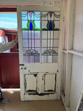 Load image into Gallery viewer, Antique English Stained Glass Door