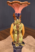 Load image into Gallery viewer, Art Nouveau Majolica Pedestal - The Barn Antiques