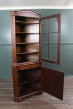 Load image into Gallery viewer, Burl Walnut Corner Cabinet c.1940
