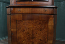 Load image into Gallery viewer, Burl Walnut Corner Cabinet c.1940