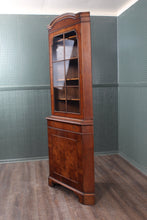 Load image into Gallery viewer, Burl Walnut Corner Cabinet c.1940
