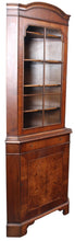 Load image into Gallery viewer, Burl Walnut Corner Cabinet c.1940