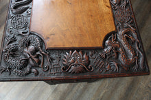 Load image into Gallery viewer, Carved Burmese Campaign Desk c.1940