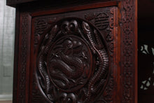 Load image into Gallery viewer, Carved Burmese Campaign Desk c.1940