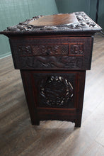 Load image into Gallery viewer, Carved Burmese Campaign Desk c.1940