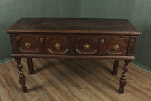 Load image into Gallery viewer, Carved English Oak Sideboard c.1830