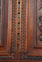 Load image into Gallery viewer, Carved French Walnut Bench c.1880