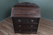 Load image into Gallery viewer, Carved Oak Desk c.1890
