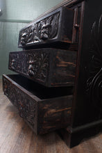 Load image into Gallery viewer, Carved Oak Desk c.1890