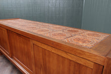 Load image into Gallery viewer, Danish Credenza with Ceramic Tile Top c.1960
