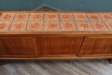Load image into Gallery viewer, Danish Credenza with Ceramic Tile Top c.1960