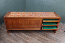 Load image into Gallery viewer, Danish Credenza with Ceramic Tile Top c.1960