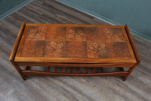 Load image into Gallery viewer, Danish Midcentury Teak and Tile Coffee Table c.1960