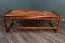 Load image into Gallery viewer, Danish Midcentury Teak and Tile Coffee Table c.1960
