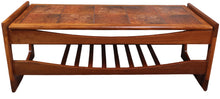Load image into Gallery viewer, Danish Midcentury Teak and Tile Coffee Table c.1960