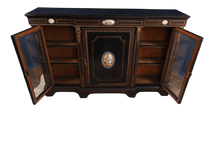 Load image into Gallery viewer, Ebonized French Breakfront Cabinet c.1850 - The Barn Antiques