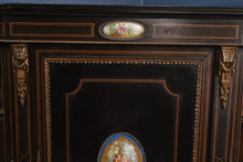 Load image into Gallery viewer, Ebonized French Breakfront Cabinet c.1850 - The Barn Antiques