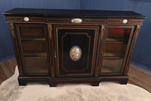 Load image into Gallery viewer, Ebonized French Breakfront Cabinet c.1850 - The Barn Antiques