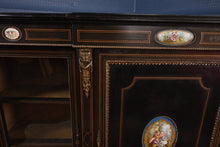 Load image into Gallery viewer, Ebonized French Breakfront Cabinet c.1850 - The Barn Antiques
