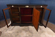 Load image into Gallery viewer, Ebonized French Breakfront Cabinet c.1850 - The Barn Antiques