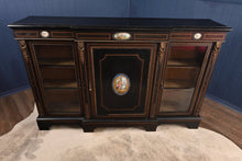 Load image into Gallery viewer, Ebonized French Breakfront Cabinet c.1850 - The Barn Antiques