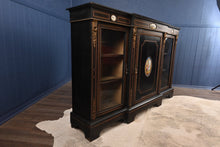 Load image into Gallery viewer, Ebonized French Breakfront Cabinet c.1850 - The Barn Antiques