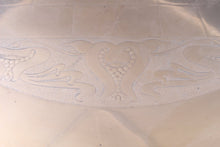 Load image into Gallery viewer, English Art Nouveau Game Board Copper Topped Pub Table dated 1902