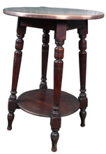 Load image into Gallery viewer, English Art Nouveau Game Board Copper Topped Pub Table dated 1902