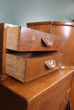 Load image into Gallery viewer, English Beautility Art Deco Oak Cocktail Cabinet c.1930