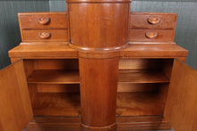 Load image into Gallery viewer, English Beautility Art Deco Oak Cocktail Cabinet c.1930