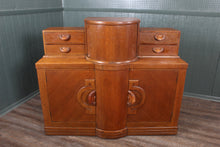 Load image into Gallery viewer, English Beautility Art Deco Oak Cocktail Cabinet c.1930