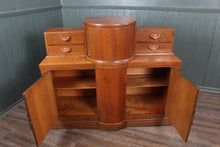 Load image into Gallery viewer, English Beautility Art Deco Oak Cocktail Cabinet c.1930