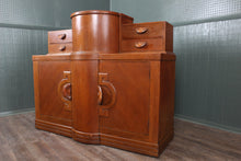 Load image into Gallery viewer, English Beautility Art Deco Oak Cocktail Cabinet c.1930
